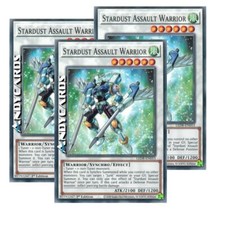 3x STARDUST ASSAULT WARRIOR • Comune • LED8 EN053 • 1Ed • YUGIOH! • ANDYCARDS