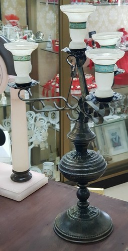 Candeliere peltro vintage - candeliere, in