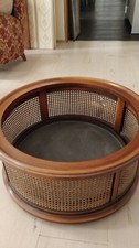 fioriera ovale legno e paglia di vienna diametro 70 altezza 34