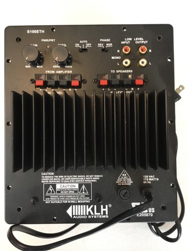 Amplificatore subwoofer klh - amplificatore,