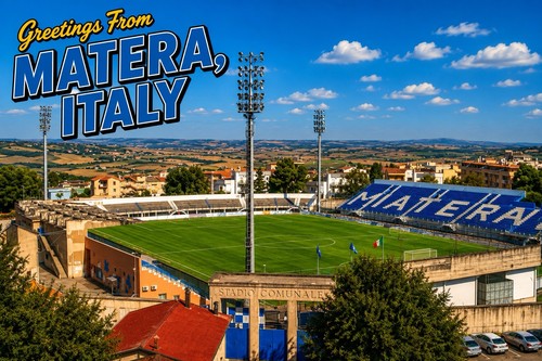 Cartolina moderna stadio xxi - cartolina,