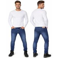 Jeans uomo Denim pantaloni Blu