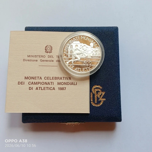 500 lire argento - 500, 1987