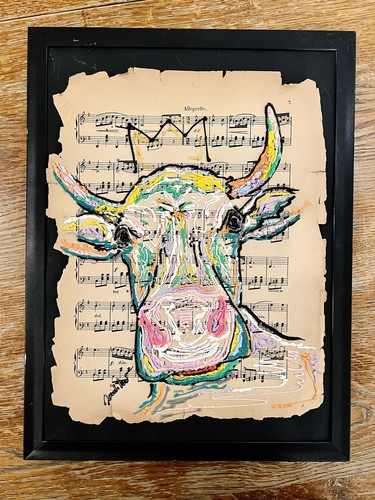 Wiesn mucca rilievo astratto