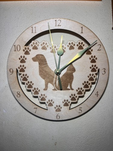 Orologio parete cane e - orologio,