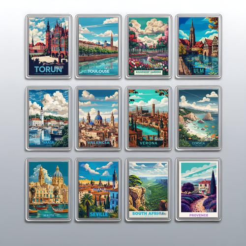 Acrylic travel city holiday - acrylic,