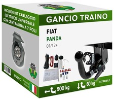 Gancio orizzontale estraibile - orizzontale,