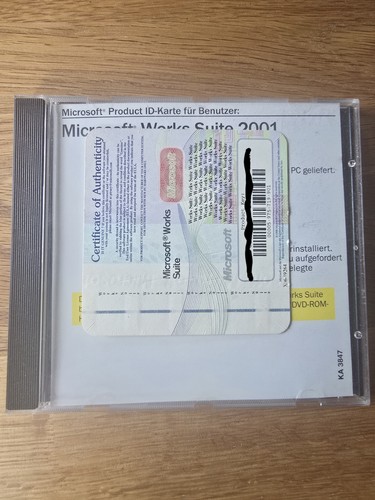 Microsoft works suite 2001 - 2001, cd