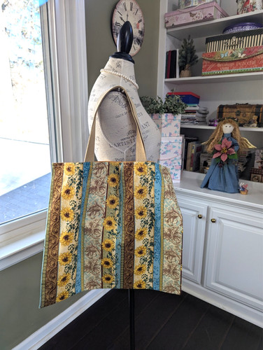 Lined market tote - market,