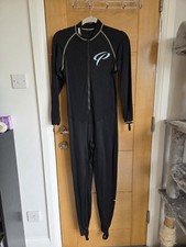 Ocean Pro Rash Vest/Suit in pelle, grande, unisex nero, immersioni subacquee, nuoto selvaggio