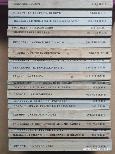 Lotto biblioteca universale - 70,