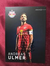 Autografo ANDREAS ULMER-Red Bull Salisburgo-31 Cappellini AUSTRIA-Ex-LASK/Ried-firmato-AK