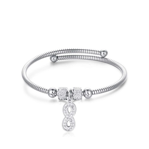 Bracciale acciaio con - bracciale,