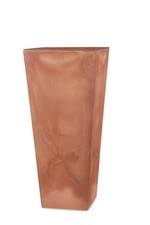 Vaso quadrato alto in resina