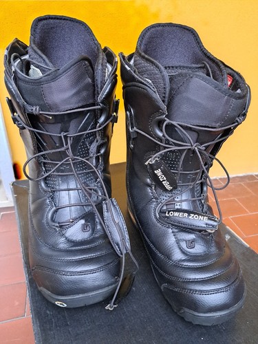 Scarponi snowboard pelle nera