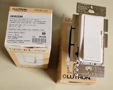 2 Nuovi!! Lutron DVCL-253P-WH