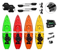 Kayak smontabile Split 1 Fishing Big Mama kayak con 2 ruote e 1 gavone, 1 seggio