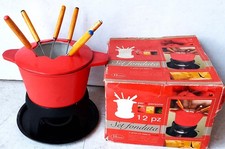 Set FONDUTA in ghisa per 6 persone - bourguignonne formaggio cioccolata
