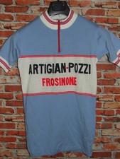 EROICA MAGLIA SHIRT BICI CICLISMO VINTAGE 70'S FROSINONE 50% LANA RICAMATA
