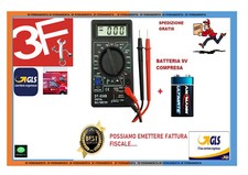 TESTER MULTIMETRO DIGITALE PUNTALI VOLT AMPERE DT-830B OFFERTA