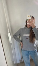 Napapijri grey hoodie donna - grey,