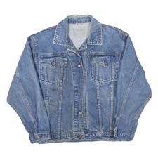 Giacca Jeans Donna Blu Cotone