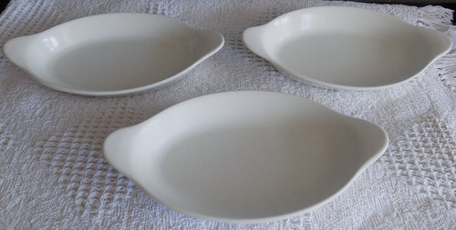 Set piatti gratin bianchi - set, 3