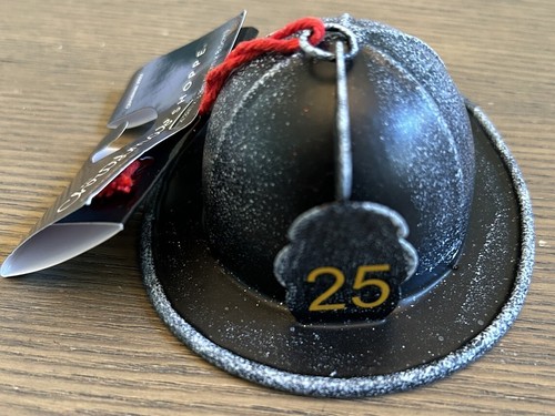 Cappello elmetto pompiere nero - cappello,
