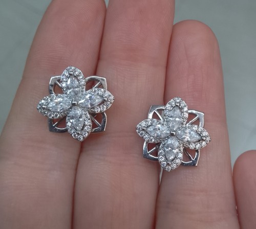 Orecchini argento 925 fiore - argento,