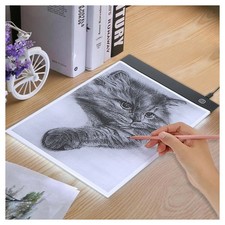 LED ART LIGHT PAD TAVOLO SUPPORTO LUMINOSO PER TRACCIARE DISEGNI ARTISTI FTO A4