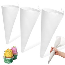 3 Pezzi sac a Poche Professionali e Riutilizzabili 40/35/30cm Sacca a Poche p