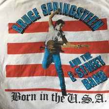 T-shirt maglietta vintage Bruce Springsteen manica corta taglia intera dalla S alla 5XL
