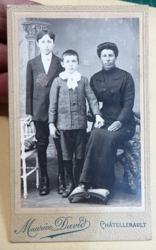 Antica foto cartonata fine - antica,