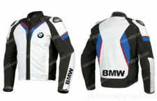 BMW Uomo Giubbotto Moto in Pelle Da Corsa Giacca in Pelle da Motociclista 48,56