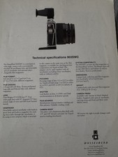#A0943-Hasselblad Specifiche Tecniche 903 SWC, Prospect, Inglese