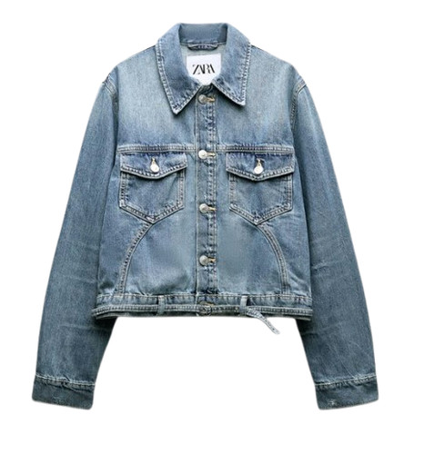 Giacca donna zara denim blu - zara, in