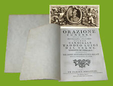 Orazione funebre nella morte