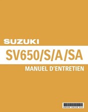 MANUALE RECENSIONE OFFICINA RIPARAZIONE PDF SUZUKI SV650(S) 99500-36129-01F K...