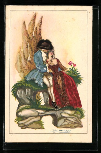 Cartolina artista mauzan - cartolina,