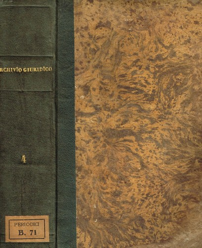 Archivio giuridico vol - vol.iv.,