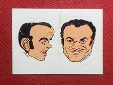 (G17) Mario CORSO Sandro MAZZOLA ADESIVO STICKER vintage Calcio caricatura