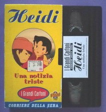Vhs Animazione Grandi Cartoni 46 Heidi Una Notizia Triste Videocassetta (V161)
