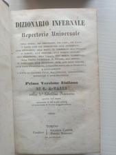 Occultismo Demonologia DIZIONARIO INFERNALE C. de Plancy RARA PRIMA ED ITALIANA