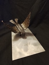 scultura uccello ferro maestro