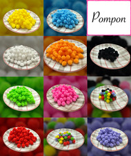 50 40 pompon 10mm pon pon pom pom SCRAPBOOKING fai da te decorazioni