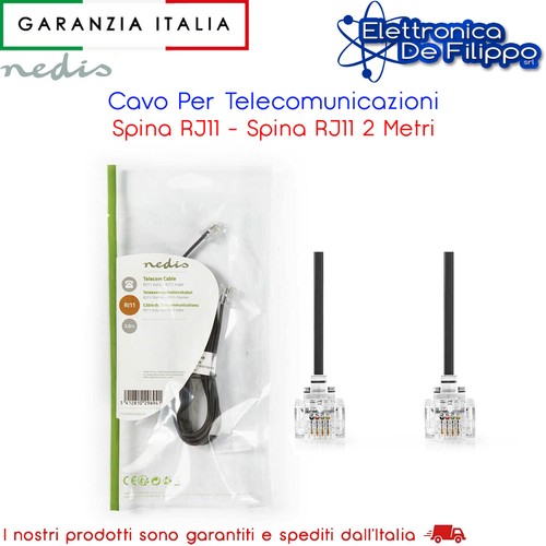 Cavo telefonico spina rj11 - telefonico,