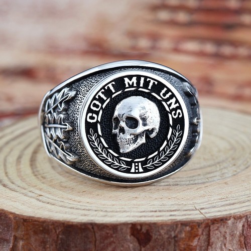Anello memento mori skull gott - anello,