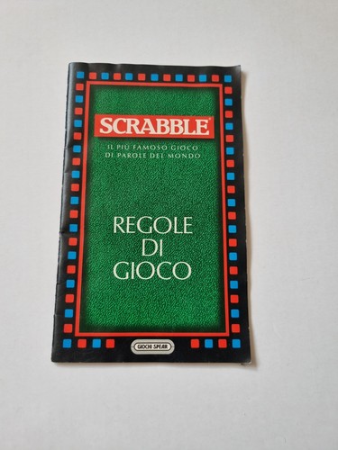 Scrabble istruzioni originali - scrabble,