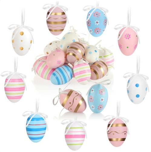 Uova pasqua dipinte - uova, mano