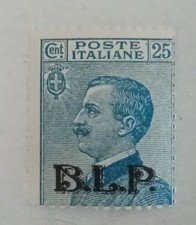 BLP FRANCOBOLLO REGNO D'ITALIA 1922  BLP 25 CENTESIMI NUOVO STAMPA NERA VEDI...